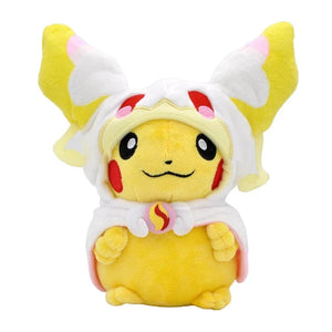 Anime Pokemon Pikachu Cosplay in Monster Suit Charizard Snorlax Garchomp Tyranitar Hydreigon Anime Eevee Lapras Plush Stuffed Doll Gift