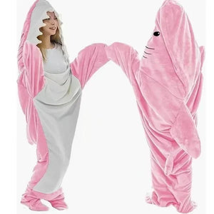 Cartoon Shark Blanket Cover Sleeping Bag Pajamas Jumpsuit Cosplay Costume