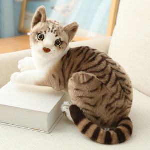 Realistic Lifelike Kitten Cat 26cm Plush Stuffed Doll Gift