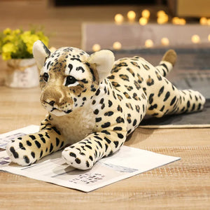 Lifelike Simulation Lion Tiger Leopard Stuffed Plush Doll Home Decor Gift