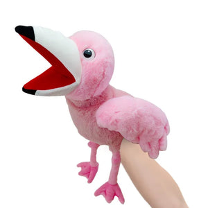 Cute Parrot Flamingo Tucan Bird Series Plush Hand Puppet Doll