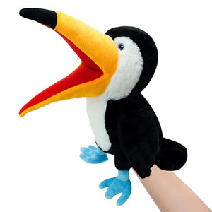 Cute Parrot Flamingo Tucan Bird Series Plush Hand Puppet Doll