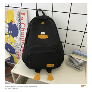 Cartoon Funny Duck College Backpack School Bag