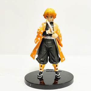 Anime Demon Slayer Zenitsu with Thunderclap and Flash Effect PVC Action Figure Model Toy