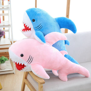 Funny Shark Big Size Soft Plush Toy Pillow Cushion Birthday Gift For Children