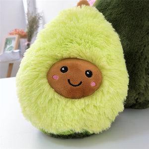 Cute Avocado Fur Plush Stuffed Cushion Pillow Doll