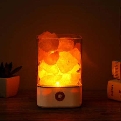 Crystal Natural Himalayan Salt LED Lamp Air Purifier