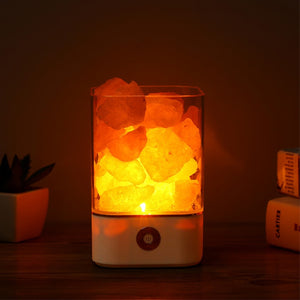 Crystal Natural Himalayan Salt LED Lamp Air Purifier