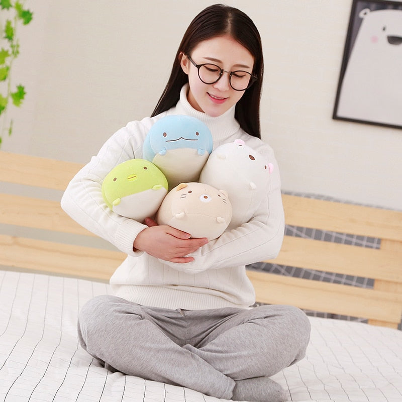 Lovely Japanese Anime Cartoon Soft Plush Pillow Doll for Kids