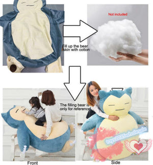 Giant Snorlax 59" Pillow Case ONLY COVER WITH ZIPPER