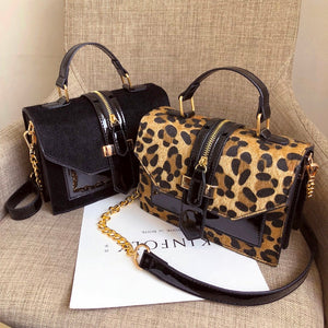 Leopard Women Handbags Crossbody Bags with Zipper