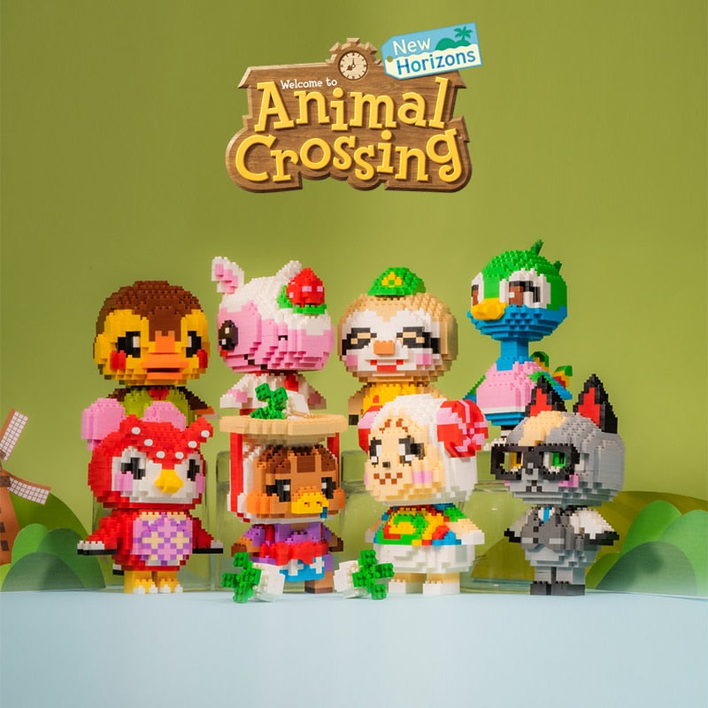 Cute Animal Crossing New Horizons Villagers Mini Blocks Toys