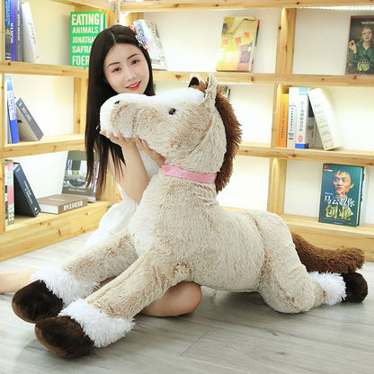 Cute Lying Horse Large Size Plush Stuffed Doll Gifts
