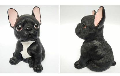 Cute French Bulldog Resin Sculpture Statue Home Decoration