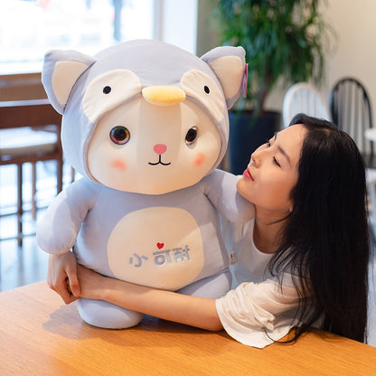 Cute Cat Dress Up Cartoon Plush Stuffed Doll Gift for Girls