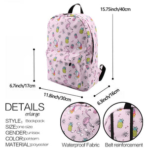 Cute Sloth Water Resistant Backpack School Bag