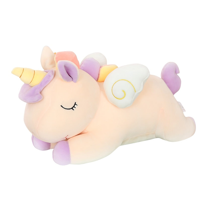 Fluffy Fatty Unicorn Flying Wings Super Soft Plush Stuffed Doll Gift