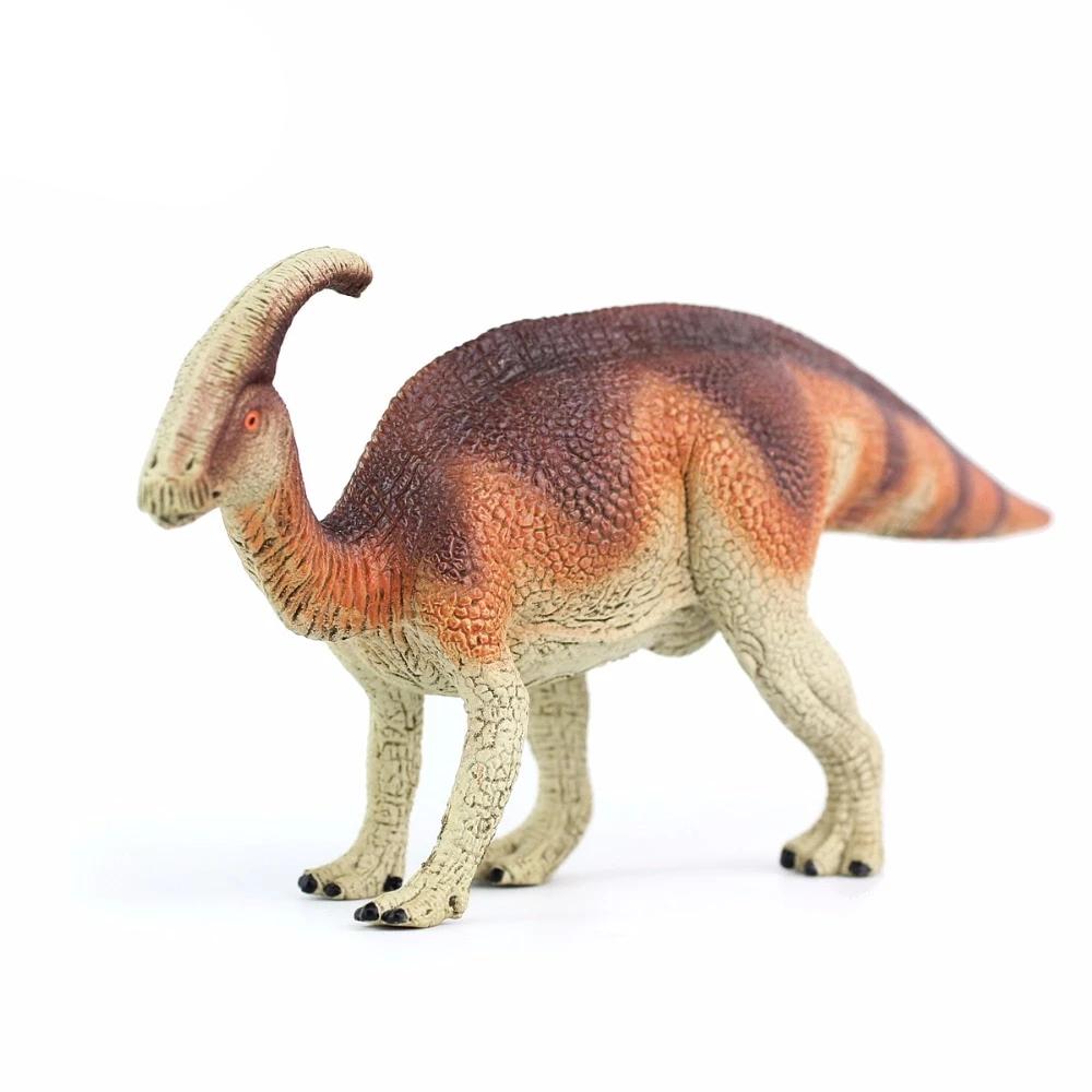 Brown Parasaurolophus Dinosaur PVC Model Toy Figures