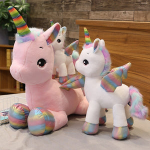 Dream Unicorn Rainbow Horse Huggable Plush Stuffed Pillow Doll Gift For Kids