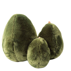 Cute Avocado Fur Plush Stuffed Cushion Pillow Doll