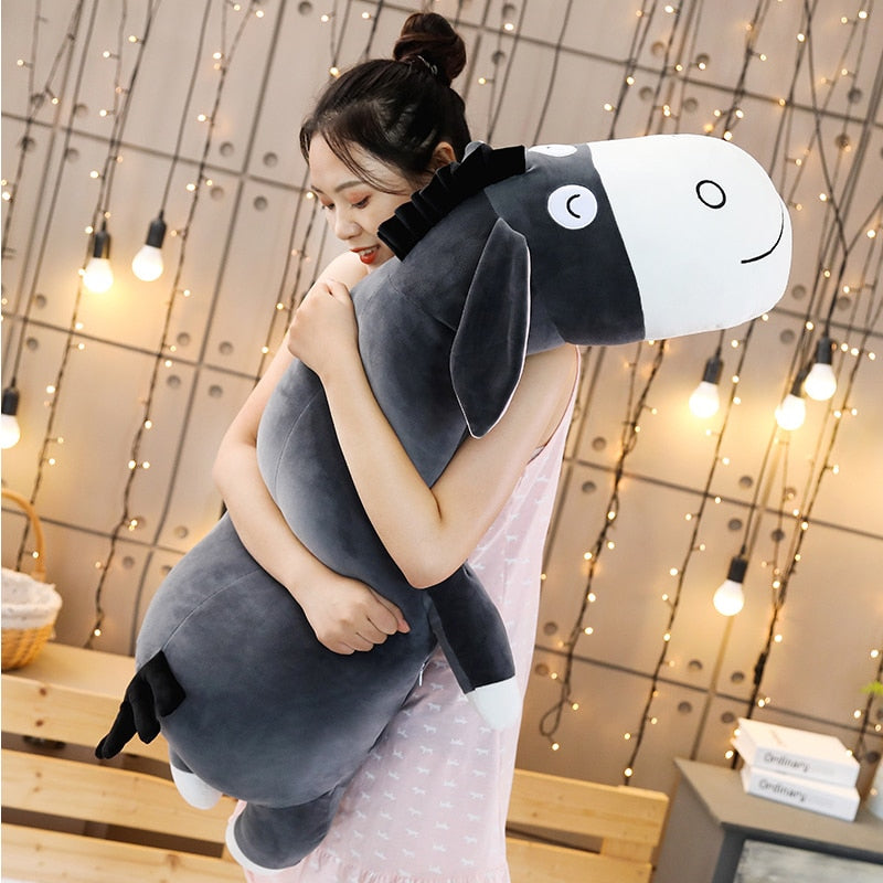 Cute Donkey Soft Plush Stuffed Long Cushion Pillow Doll Gift