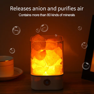 Crystal Natural Himalayan Salt LED Lamp Air Purifier