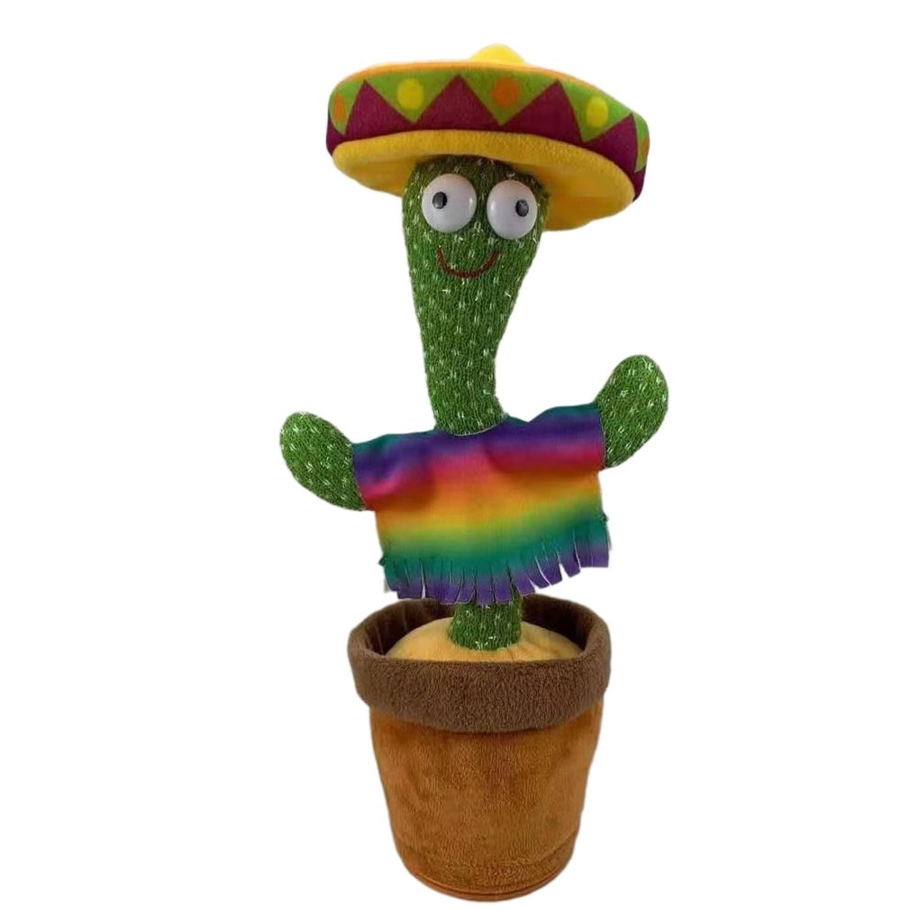 Funny Dancing Cactus Plush Electronic Toy for Kids