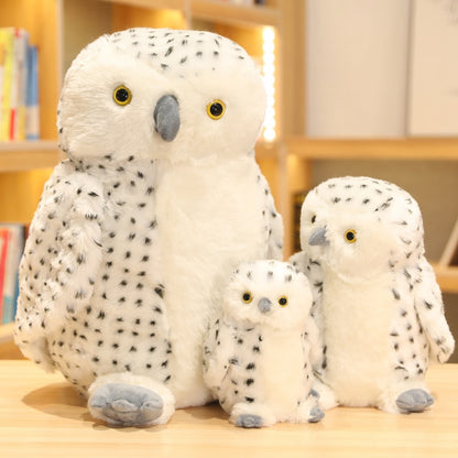 Cute White Snowy Owl Soft Plush Stuffed Pillow Doll Gift
