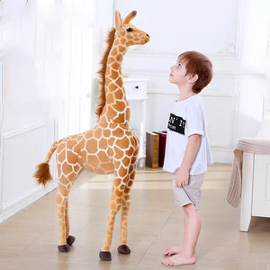 Real Lifelike Giraffe Big Size Plush Stuffed Doll Birthday Gift