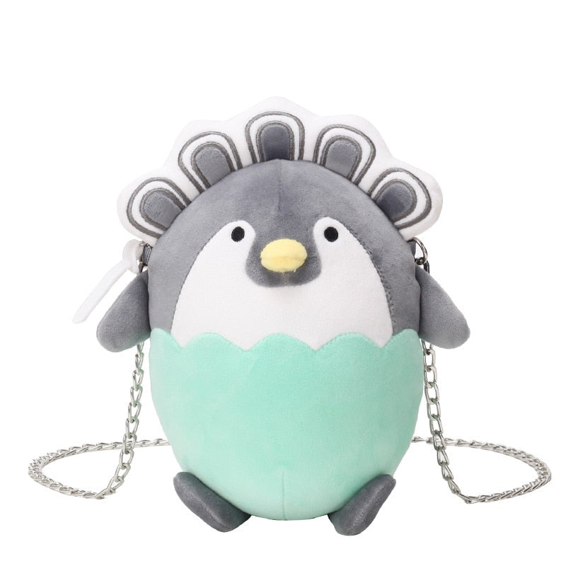 Cute Penguin Egg Plush Plush Bag