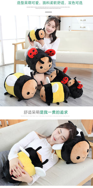 Cute Ladybug Soft Plush Sleeping Pillow Doll Gift