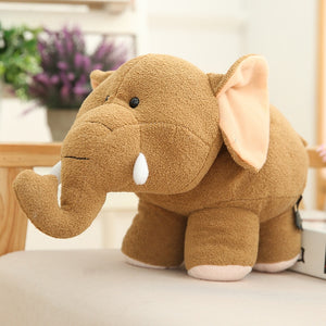 Cute Elephant & Hippo Soft Plush Stuffed Doll Toys for Children