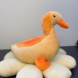 Cute Watermelon Melon Fruit Duck Soft Plush Doll Toy