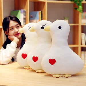 White Lovely Duck Swan Soft Plush Stuffed Pillow Doll Cushion Home Decoration