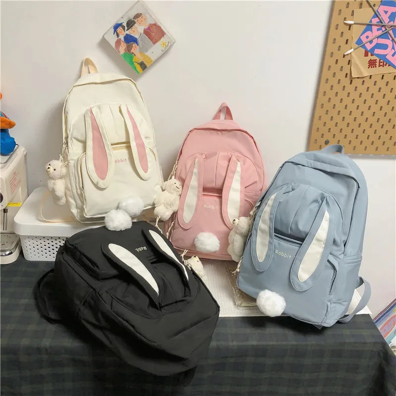Cute Little Rabbit Girl Large Capacity School Backpack