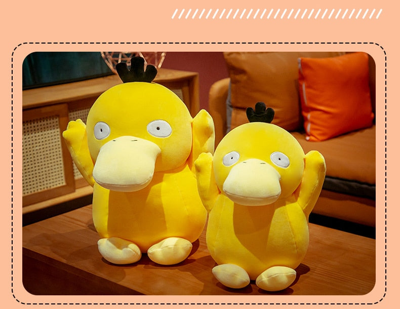 Cute Dizzy Psyduck Yellow Duck Pokemon Plush Stuffed Soll Gift