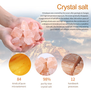 Crystal Natural Himalayan Salt LED Lamp Air Purifier