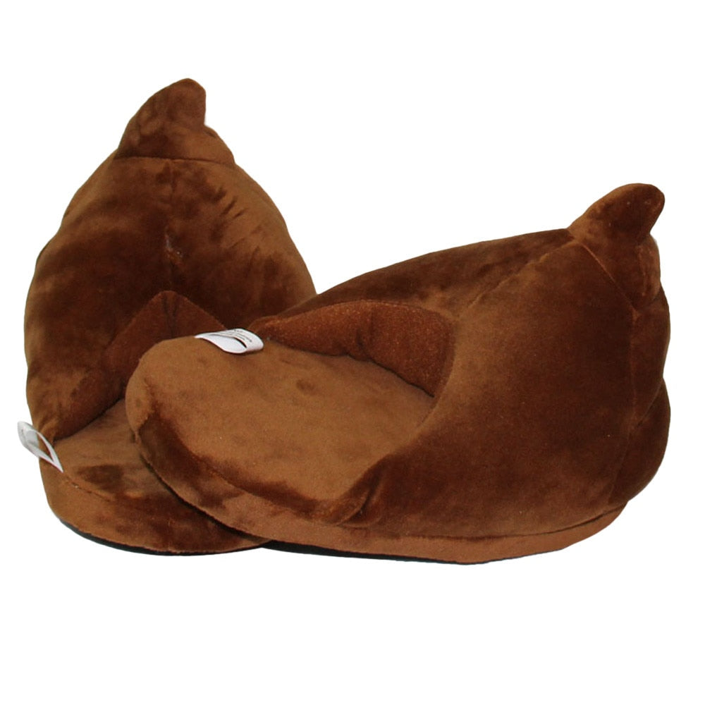 Funny Brown Poo Unisex Warm Indoor Slippers Shoes