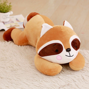 Cute Cartoon Raccoon Stuffed Plushie Doll Gift