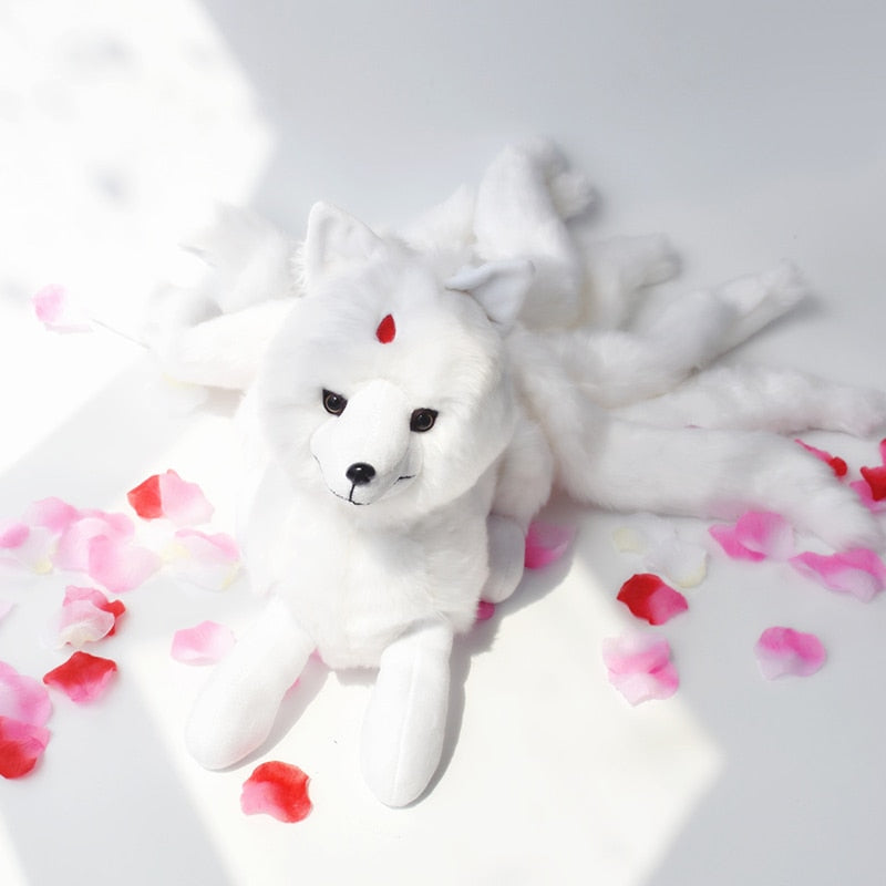 Super Cute Kyuubi Kitsune Nine Tails Fox Soft Plush Stuffed Toy Doll