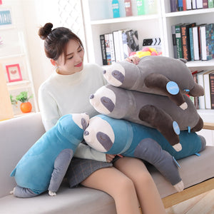 Cute Giant Sleeping Sloth Plush Stuffed Doll Pillow