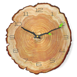 Nature Style Wood Grain 12 Inch Home Kitchen Decor Wall Clock