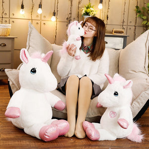 Lovely Giant Baby Unicorn Horse Plush Stuffed Dolls for Children