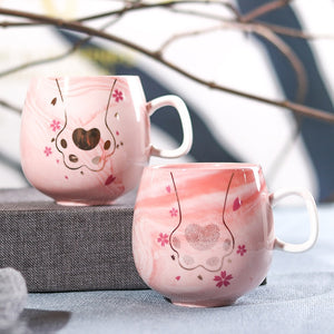 Cute Marble Ceramic  Coffee Mugs Cup