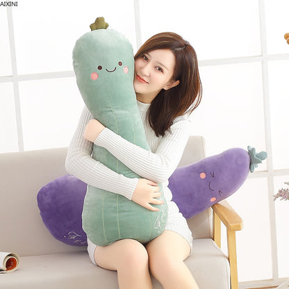 Cute Fruit Vegetable Super Long 80 Plush Pillow Doll Toy