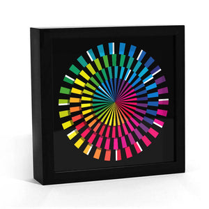 Colorful Timeless Spectrum Minimalist Wall Clock Desk Watch
