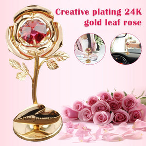 Just For You 24K Rose Gold Leaf Flower Petals Christmas Valentine's Day Gift