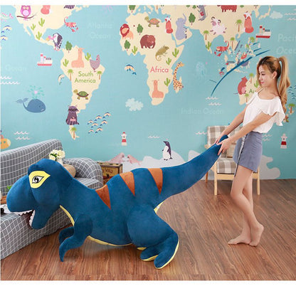Cute T-Rex Dinosaur Fluffy Soft  Plush Doll Pillow Gifts For Children