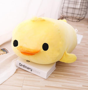 Cute Sleeping Penguin Chicken Soft Plush Cushion Doll Hand Warm