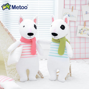 Cute Bull Terrier Puppy Plush Doll Toys with Scarf